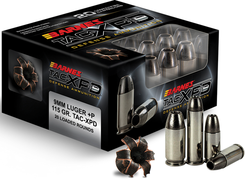 Barnes TAC-XPD, 380ACP, 80gr, TAC-XP, Hollow Point, Lead Free, 20rd Box, California Certified Nonlead Ammunition