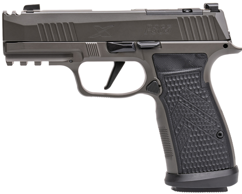 Sig Sauer P365 AXG Legion 9mm, 3.1" Barrel, Legion Gray Cerakote, Hogue G10 Grip, 10rd