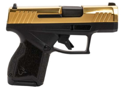 Taurus GX4 3.0 9mm, 3.38" Barrel, Gold PVD Slide, Black Frame, 13rd
