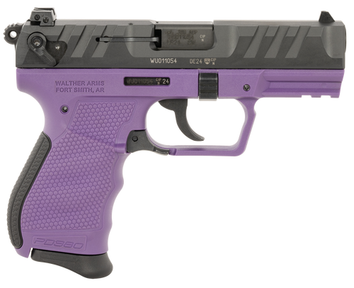 Walther PD380 Compact 380 ACP, 3.7" Barrel, Purple Frame, Black Slide, 9rd